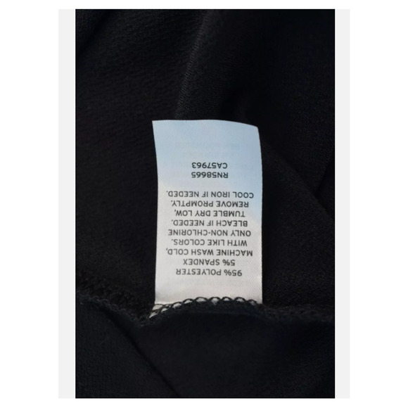 Halogen Womens Black Short Sleeve Twist Front Peplum Shirt Plus Size XXL new - Picture 4 of 4